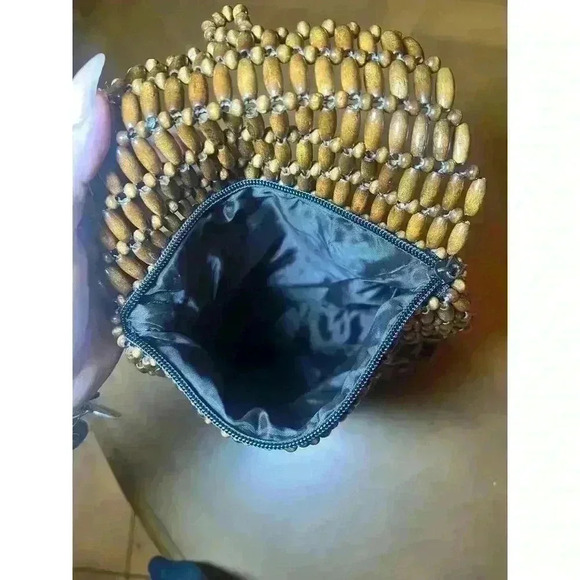 Vintage boho beaded mini backpack - Picture 6 of 6